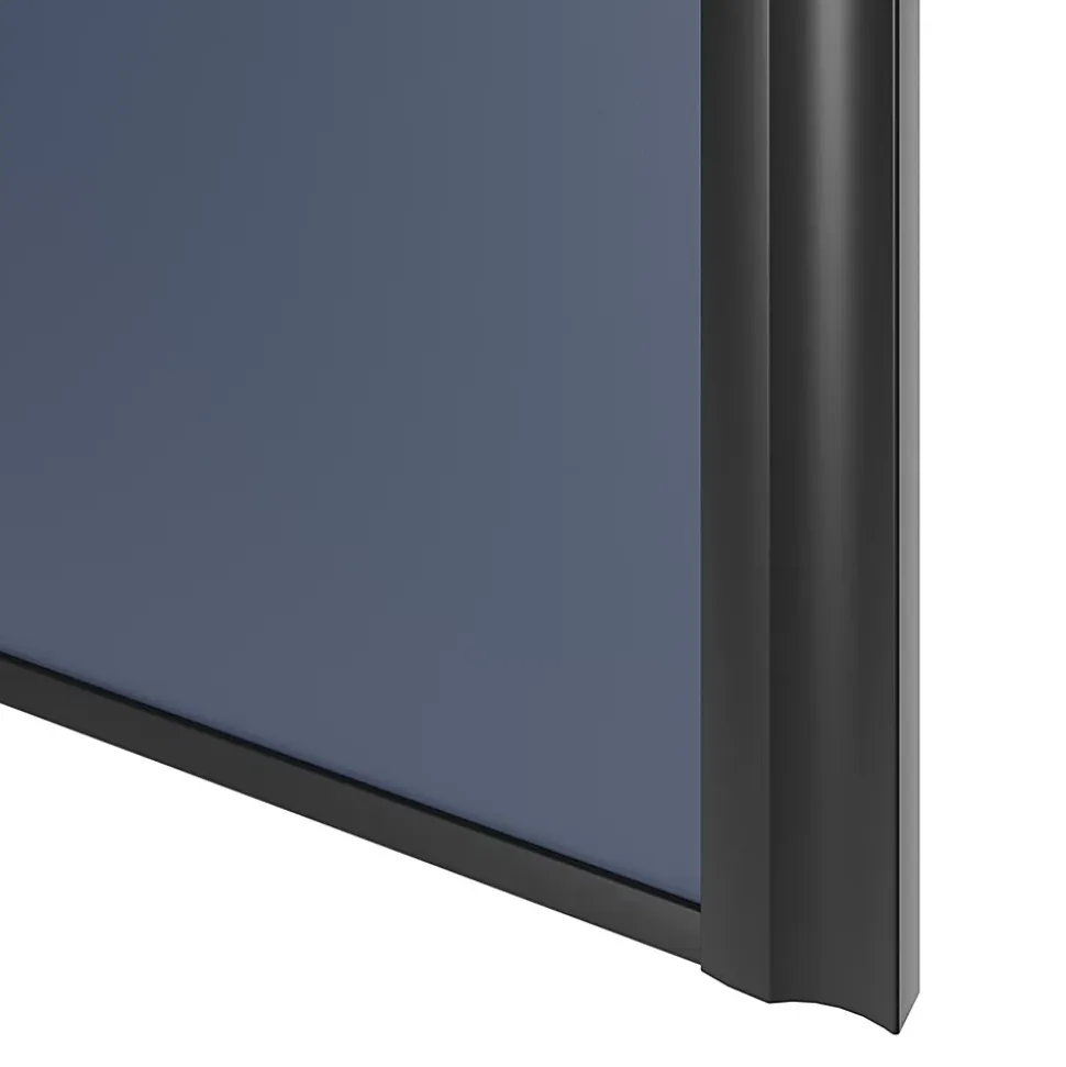 Porte de placard coulissante atelier bleu profil noir GoodHome Arius H. 248,5 x L. 61.2 cm + amortisseurs