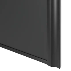 Porte de placard coulissante atelier gris anthracite profil noir GoodHome Arius H. 248,5 x L. 76.2 cm + amortisseurs