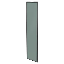 Porte de placard coulissante vert de gris profil noir GoodHome Arius H. 248,5 x L. 62.2 cm + amortisseurs