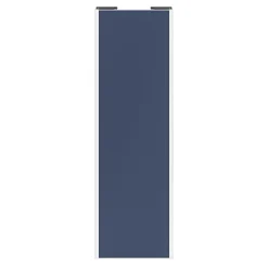 Porte de placard coulissante bleu profil blanc GoodHome Arius H. 248,5 x L. 77.2 cm + amortisseurs