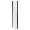 Porte de placard coulissante blanc profil noir GoodHome Arius H. 248,5 x L. 62.2 cm + amortisseurs