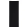 Porte de placard coulissante noir mat profil gris GoodHome Arius H. 248,5 x L. 92.2 cm + amortisseurs