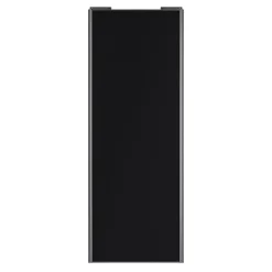 Porte de placard coulissante noir mat profil gris GoodHome Arius H. 248,5 x L. 92.2 cm + amortisseurs
