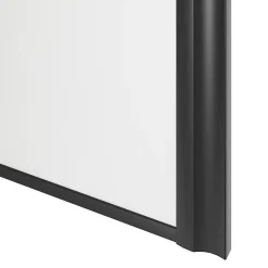 Porte de placard coulissante atelier blanc profil noir GoodHome Arius H. 248,5 x L. 61.2 cm + amortisseurs
