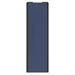 Porte de placard coulissante bleu profil noir GoodHome Arius H. 248,5 x L. 92.2 cm + amortisseurs