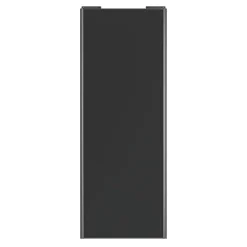 Porte de placard coulissante anthracite profil gris GoodHome Arius H. 248,5 x L. 92.2 cm + amortisseurs