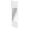 Porte de placard coulissante avec miroir blanc brillant profil blanc GoodHome Arius H. 248,5 x L. 77.2 cm + amortisseurs