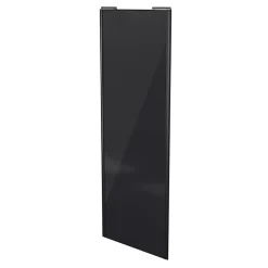 Porte de placard coulissante noir profil noir GoodHome Arius H. 248,5 x L. 92.2 cm + amortisseurs