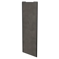 Porte de placard coulissante gris antique profil noir GoodHome Arius H. 248,5 x L. 92.2 cm + amortisseurs