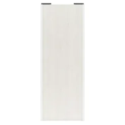 Porte de placard coulissante bois nordique profil blanc GoodHome Arius H. 248,5 x L. 92.2 cm + amortisseurs