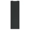 Porte de placard coulissante anthracite profil noir GoodHome Arius H. 248,5 x L. 77.2 cm + amortisseurs