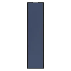 Porte de placard coulissante bleu profil noir GoodHome Arius H. 248,5 x L. 62.2 cm + amortisseurs