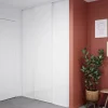 Porte de placard coulissante blanc brillant profil blanc GoodHome Arius H. 248,5 x L. 62.2 cm + amortisseurs