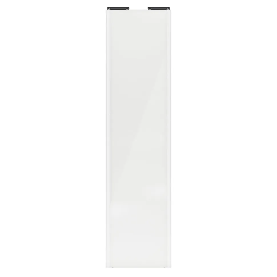 Porte de placard coulissante blanc brillant profil blanc GoodHome Arius H. 248,5 x L. 62.2 cm + amortisseurs