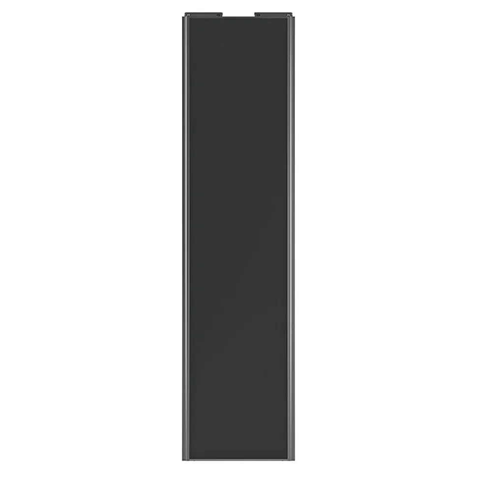 Porte de placard coulissante anthracite profil gris GoodHome Arius H. 248,5 x L. 62.2 cm + amortisseurs