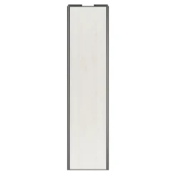 Porte de placard coulissante bois nordique profil gris GoodHome Arius H. 248,5 x L. 62.2 cm + amortisseurs