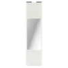 Porte de placard coulissante avec miroir bois nordique profil blanc GoodHome Arius H. 248,5 x L. 62.2 cm + amortisseurs