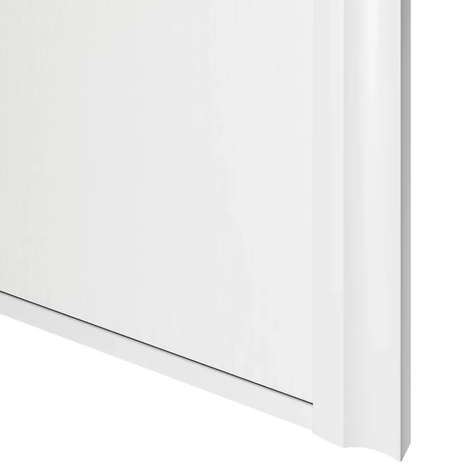 Porte de placard coulissante atelier blanc profil blanc GoodHome Arius H. 248,5 x L. 61.2 cm + amortisseurs