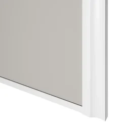 Porte de placard coulissante atelier gris clair mat profil blanc GoodHome Arius H. 248,5 x L. 76.2 cm + amortisseurs