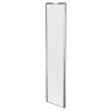 Porte de placard coulissante blanc profil gris GoodHome Arius H. 248,5 x L. 62.2 cm + amortisseurs