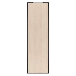 Porte de placard coulissante effet chêne clair profil noir GoodHome Arius H. 248,5 x L. 77.2 cm + amortisseurs