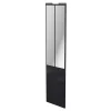 Porte de placard coulissante atelier noir brillant profil noir GoodHome Arius H. 248,5 x L. 61.2 cm + amortisseurs