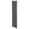 Porte de placard coulissante gris antique profil gris GoodHome Arius H. 248,5 x L. 62.2 cm + amortisseurs
