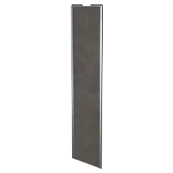Porte de placard coulissante gris antique profil gris GoodHome Arius H. 248,5 x L. 62.2 cm + amortisseurs