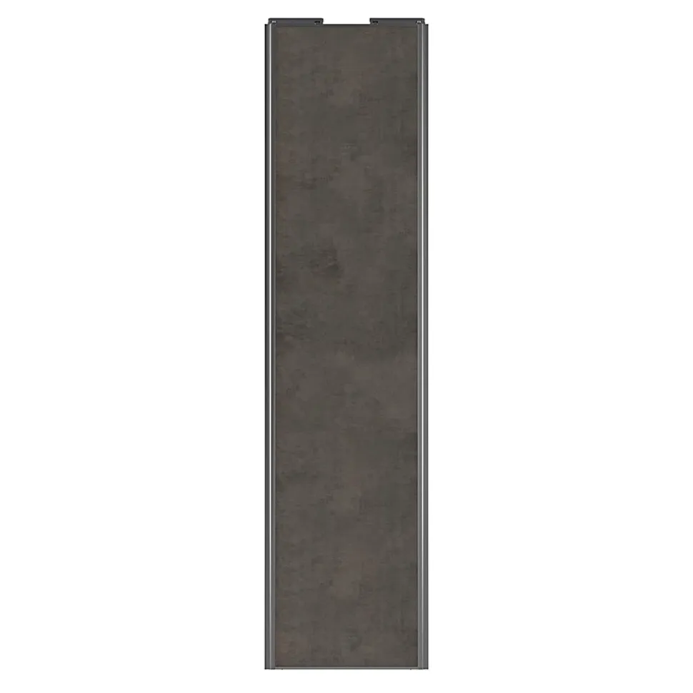 Porte de placard coulissante gris antique profil gris GoodHome Arius H. 248,5 x L. 62.2 cm + amortisseurs