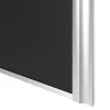 Porte de placard coulissante atelier noir mat profil gris GoodHome Arius H. 248,5 x L. 76.2 cm + amortisseurs