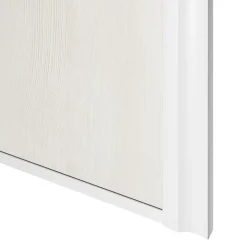 Porte de placard coulissante atelier bois nordique profil blanc GoodHome Arius H. 248,5 x L. 61.2 cm + amortisseurs