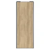 Porte de placard coulissante effet chêne brut profil gris GoodHome Arius H. 248,5 x L. 92.2 cm + amortisseurs