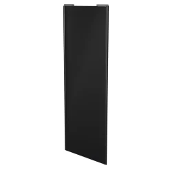 Porte de placard coulissante noir mat profil noir GoodHome Arius H. 248,5 x L. 92.2 cm + amortisseurs