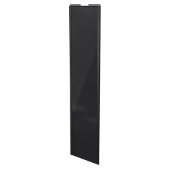 Porte de placard coulissante noir profil noir GoodHome Arius H. 248,5 x L. 62.2 cm + amortisseurs