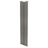 Porte de placard coulissante effet chêne grisé profil blanc GoodHome Arius H. 248,5 x L. 62.2 cm + amortisseurs