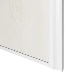 Porte de placard coulissante atelier bois nordique profil blanc GoodHome Arius H. 248,5 x L. 91.2 cm + amortisseurs