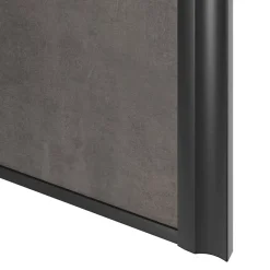 Porte de placard coulissante atelier gris antique profil noir GoodHome Arius H. 248,5 x L. 91.2 cm + amortisseurs