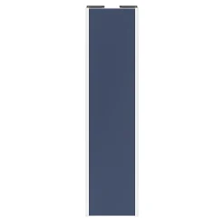 Porte de placard coulissante bleu profil blanc GoodHome Arius H. 248,5 x L. 62.2 cm + amortisseurs