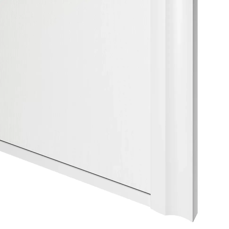Porte de placard coulissante atelier blanc profil blanc GoodHome Arius H. 248,5 x L. 76.2 cm + amortisseurs