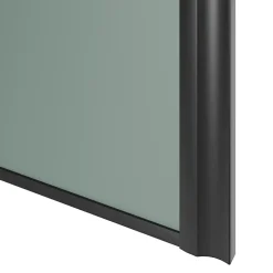 Porte de placard coulissante atelier vert de gris profil noir GoodHome Arius H. 248,5 x L. 61.2 cm + amortisseurs