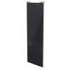 Porte de placard coulissante noir profil blanc GoodHome Arius H. 248,5 x L. 92.2 cm + amortisseurs