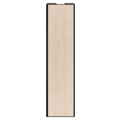 Porte de placard coulissante effet chêne clair profil noir GoodHome Arius H. 248,5 x L. 62.2 cm + amortisseurs