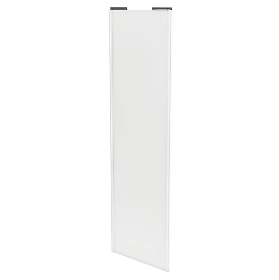 Porte de placard coulissante blanc profil blanc GoodHome Arius H. 248,5 x L. 77.2 cm + amortisseurs