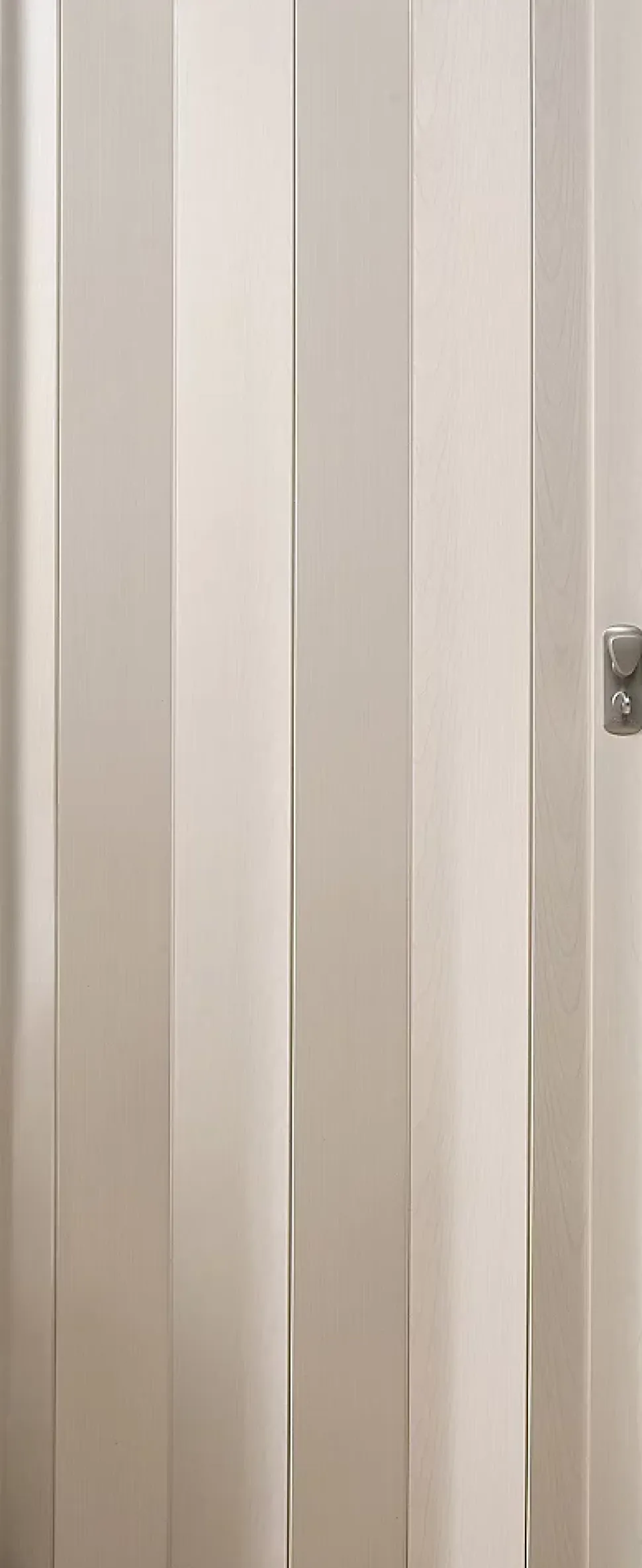 Porte extensible PVC blanc cérusé Spacy 205 x 84 cm