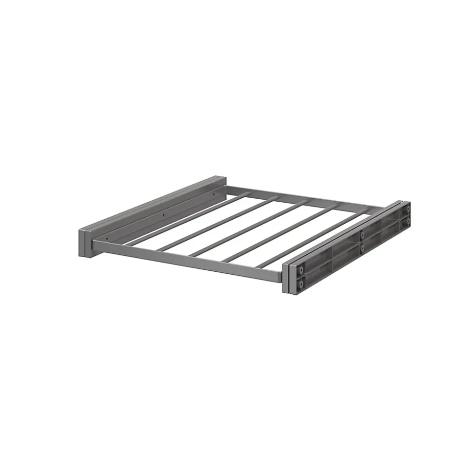 Porte pantalons coulissant en acier gris 5 barres GoodHome Atomia L. 46,4 x P. 51 cm