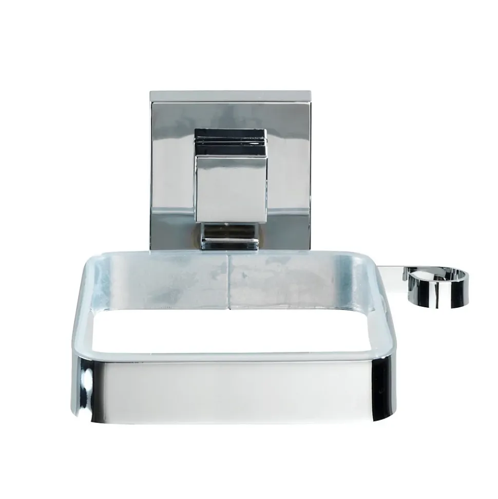 Porte sèche-cheveux en acier inox Quadro