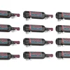 Porte-Bouteille kit mural pour 12 bouteilles Nickel brossé design