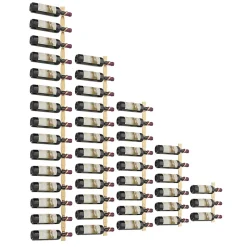 Porte-Bouteille kit mural pour 45 bouteilles Bronze doré