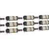 Porte-Bouteille kit mural pour 15 bouteilles Nickel brossé
