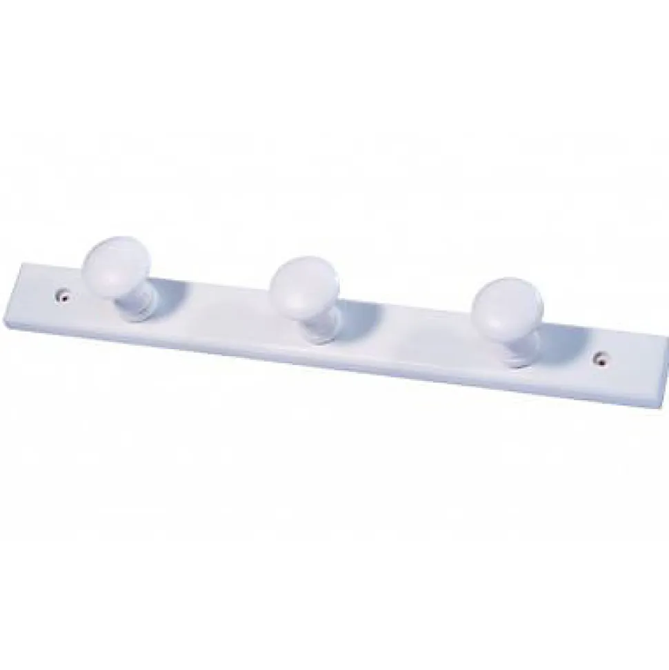 Porte-manteau à fixer pin blanc Form Agra 3 têtes